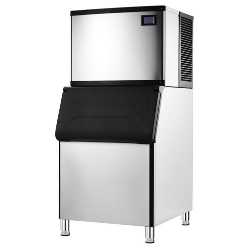 Homhougo 500 Lb. Daily Production Cube Ice Freestanding Ice Maker,Built